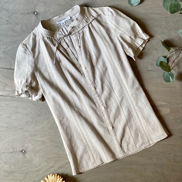 Calvin Klein Button Up Blouse - Picture 1 of 6